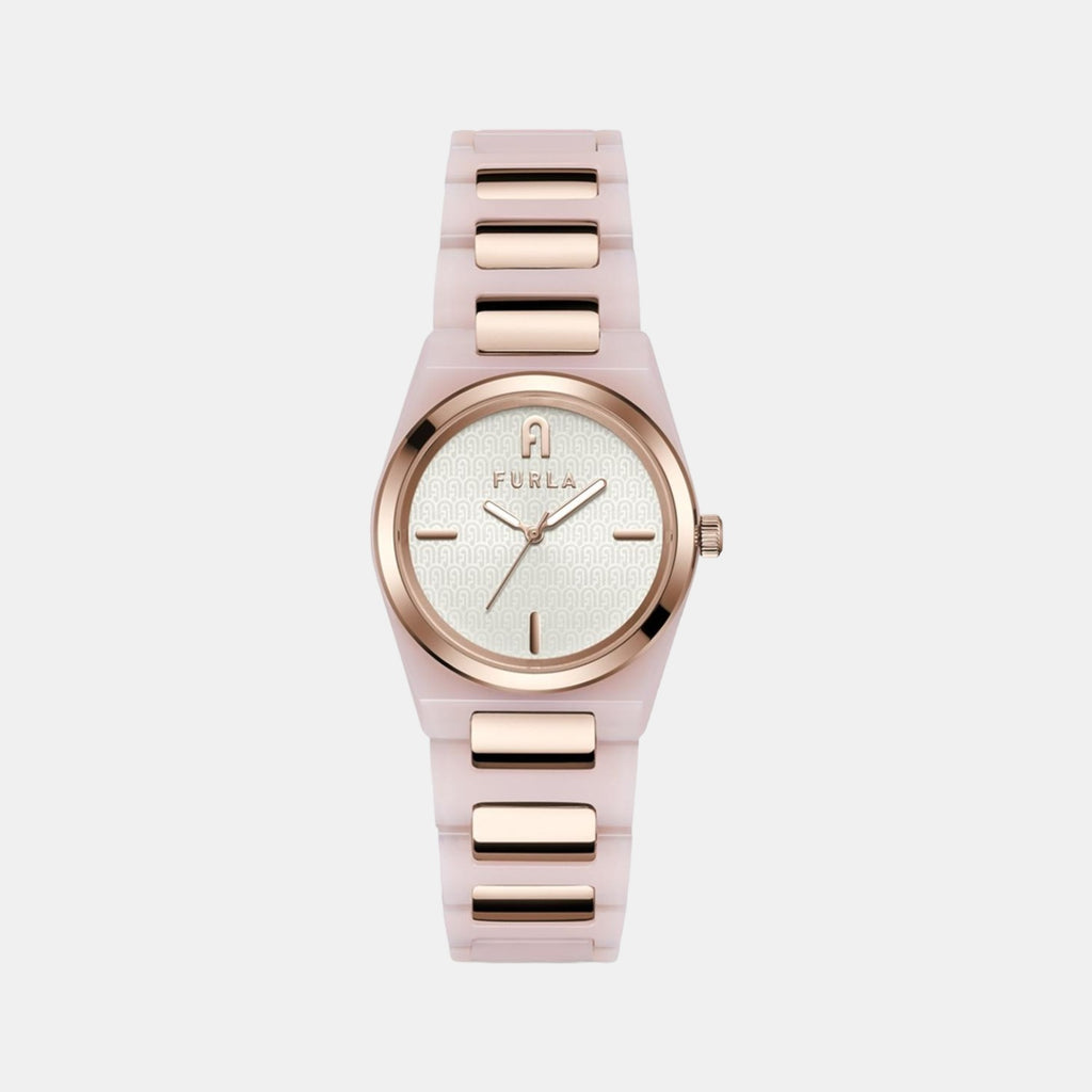 Furla Round Silver Analog watch