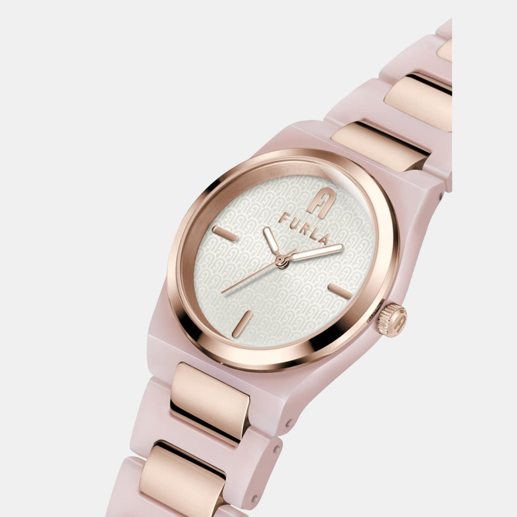 Furla Women Round Silver watch