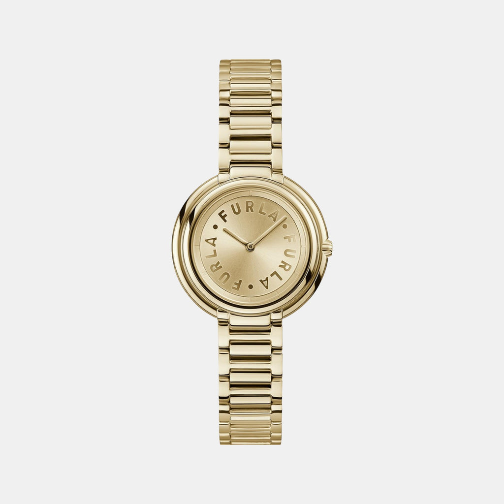 Furla Round Gold Analog watch