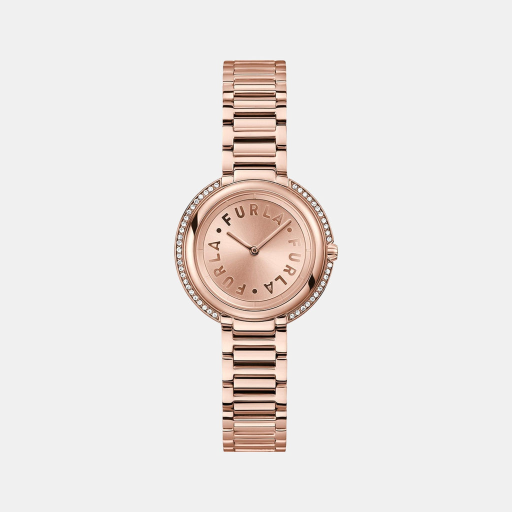 Furla Round Rose Gold Analog watch