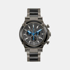 GC Round Black Chronograph watch