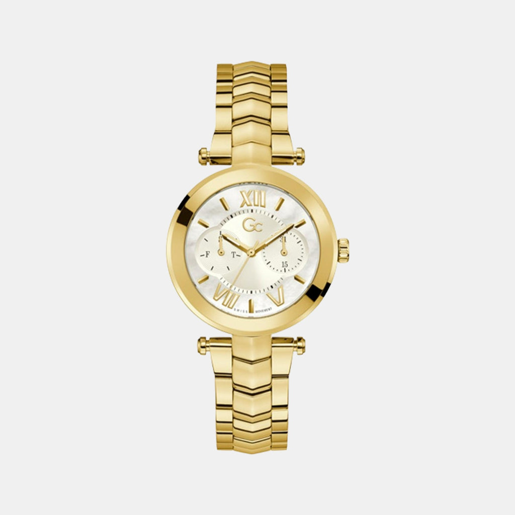 GC Round White Analog watch