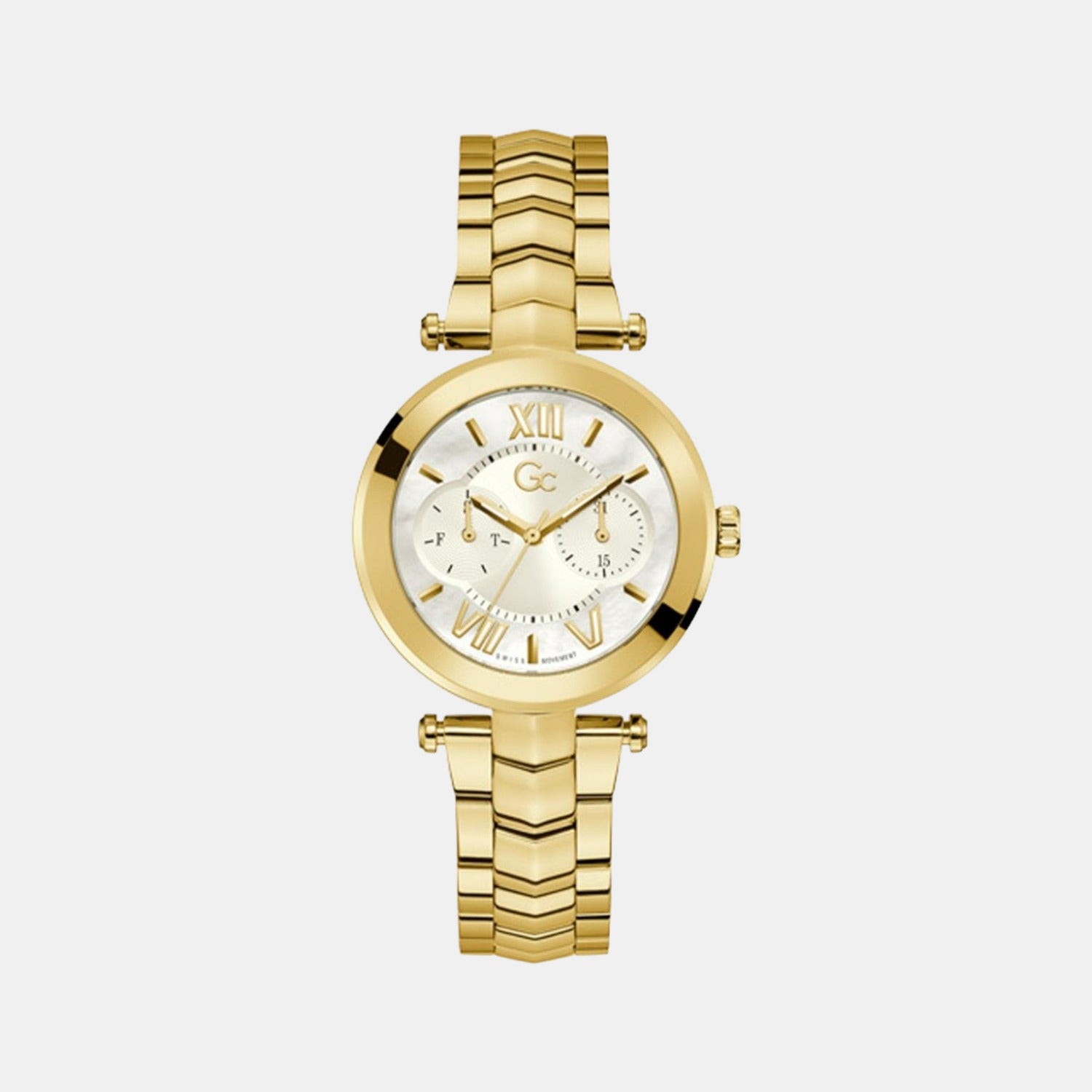 GC Round White Analog watch