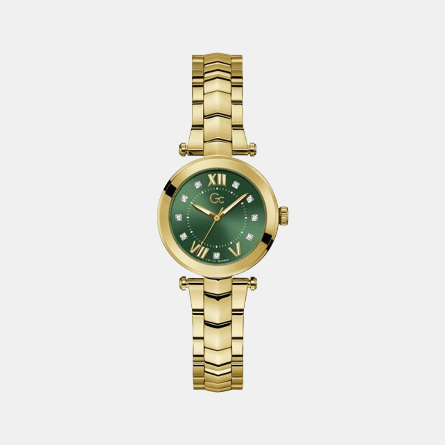 GC Round Green Analog watch