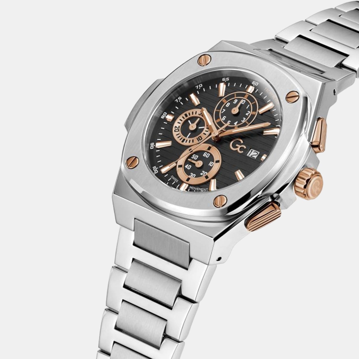 GC Stainless Steel Round watch