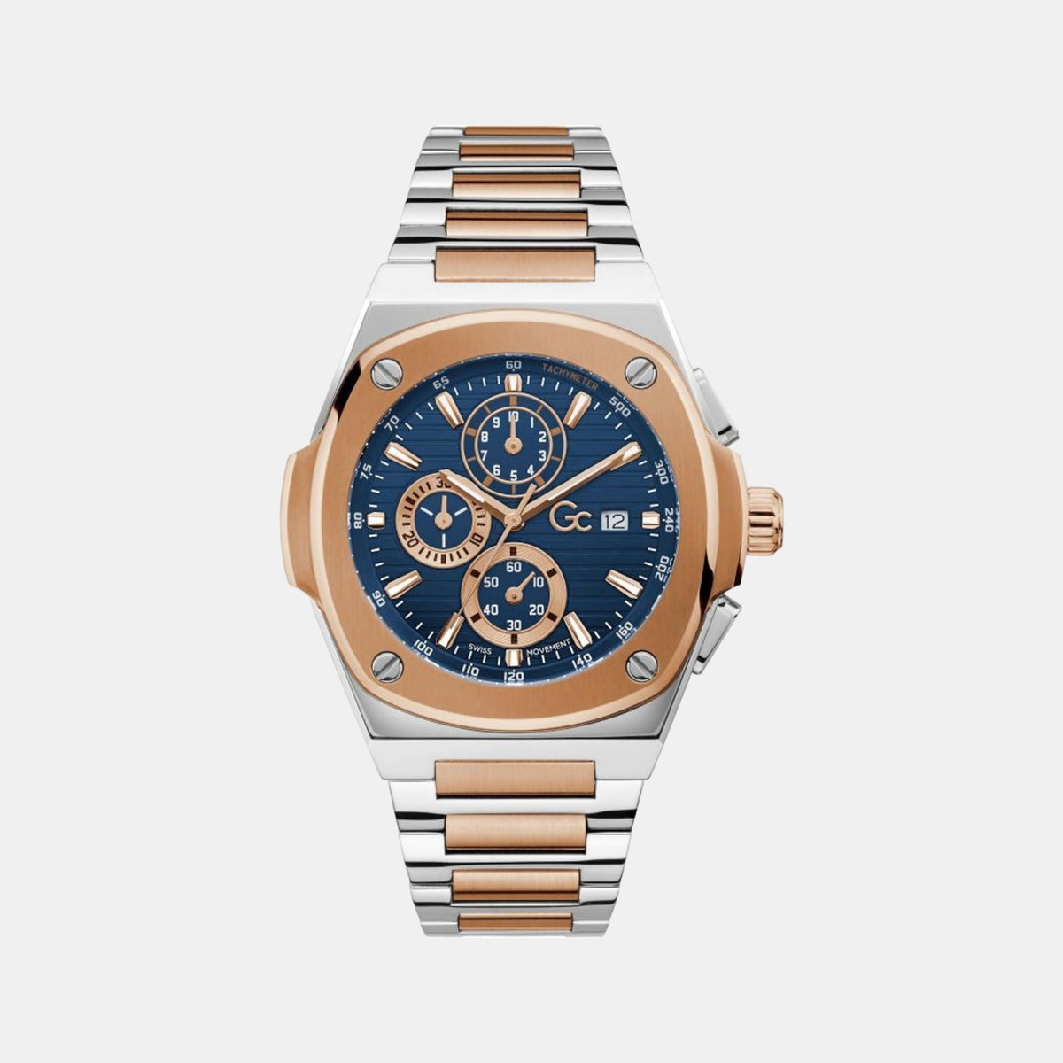 GC Round Blue Chronograph watch
