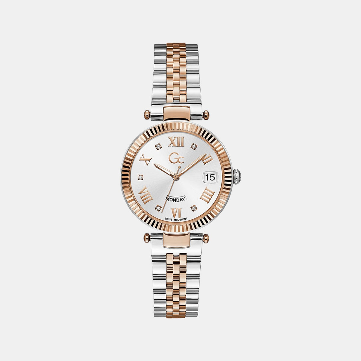 GC Round White Analog watch