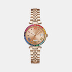 GC Round Rose Gold Analog watch