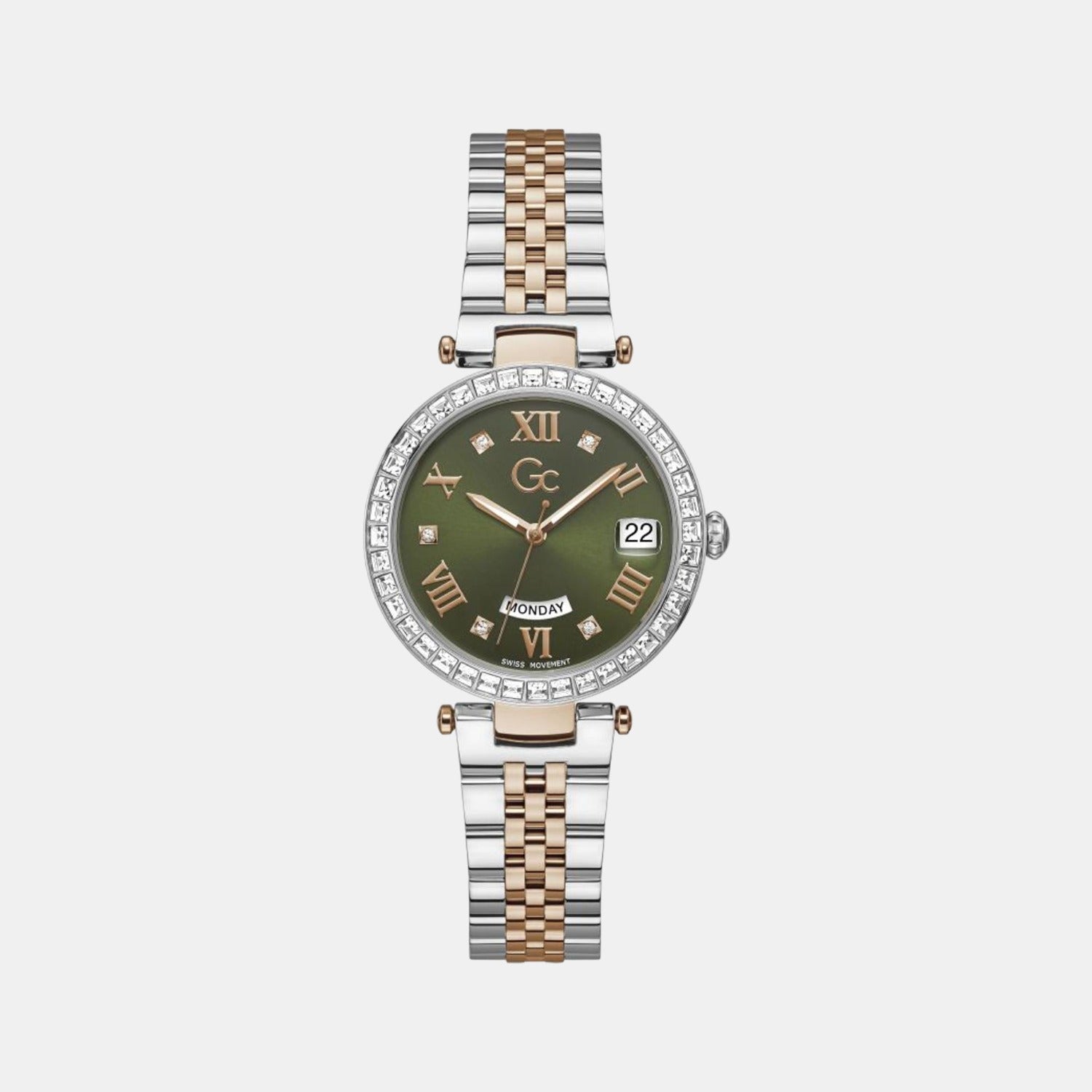 GC Round Green Analog watch