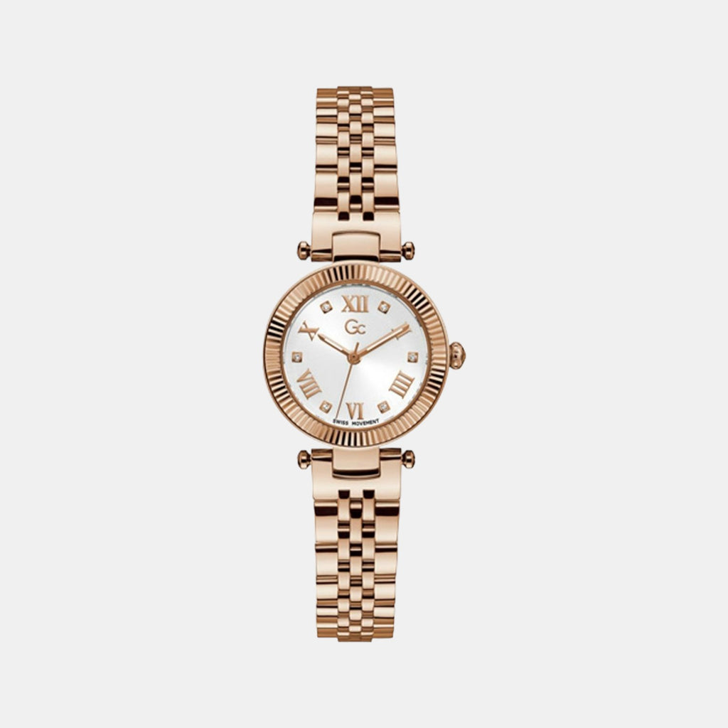 GC Round White Analog watch