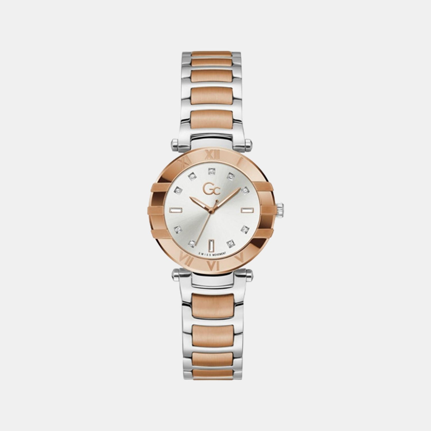 GC Round White Analog watch