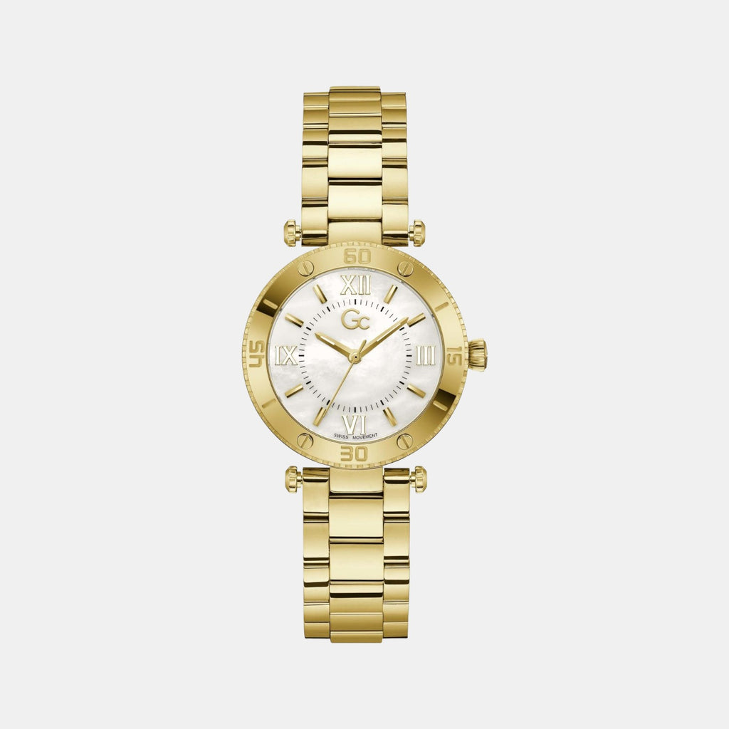 GC Round White Analog watch