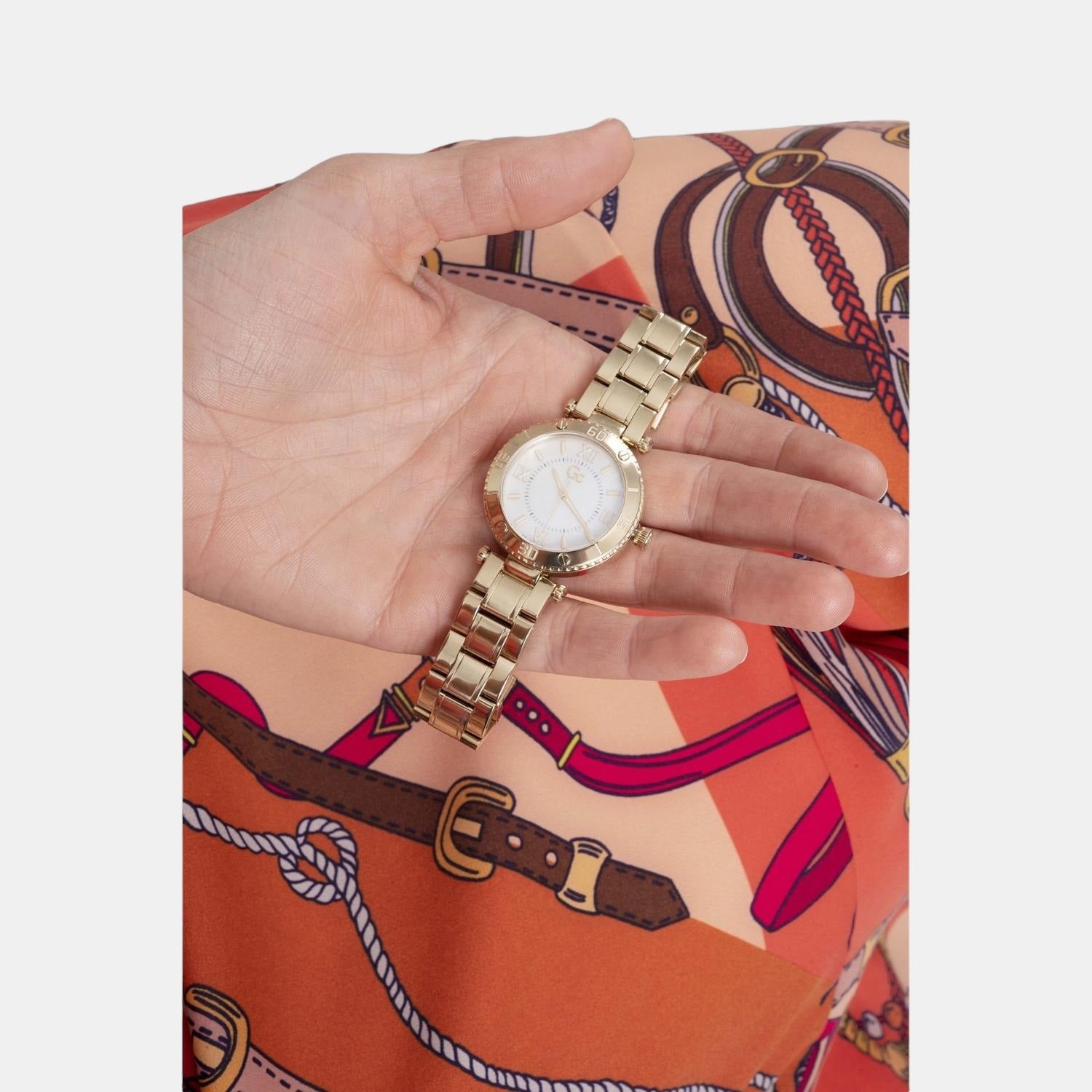 GC Women Round White watch