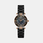 GC Round Black Analog watch