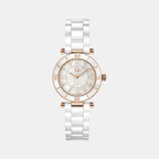 GC Round White Analog watch
