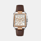 GC Rectangular White Chronograph watch