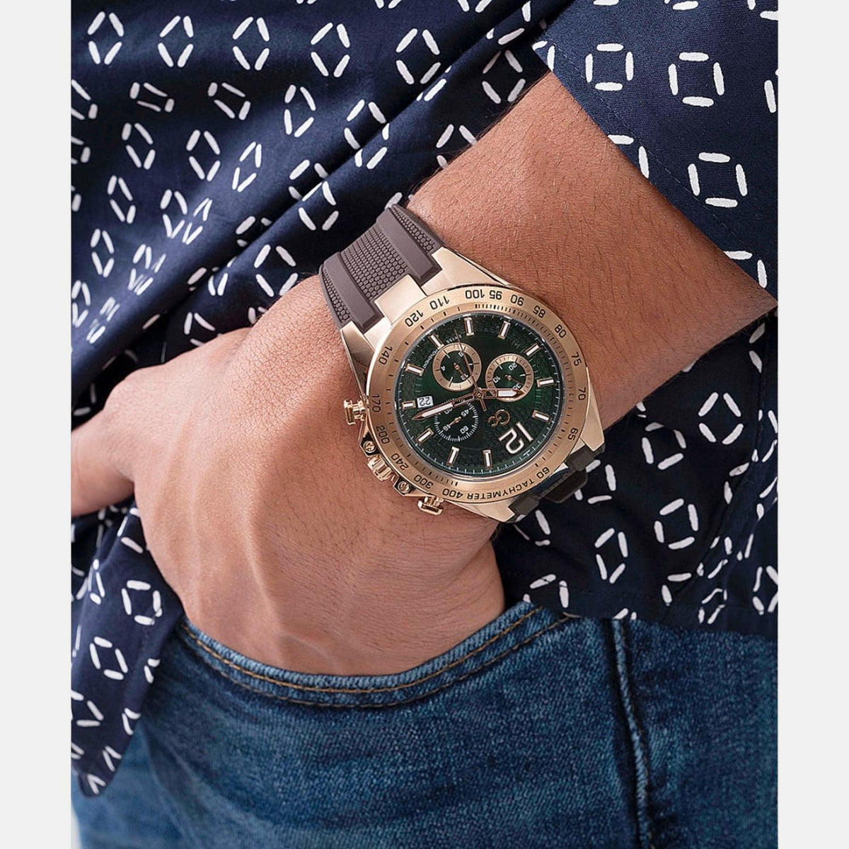 GC Stainless Steel Round watch