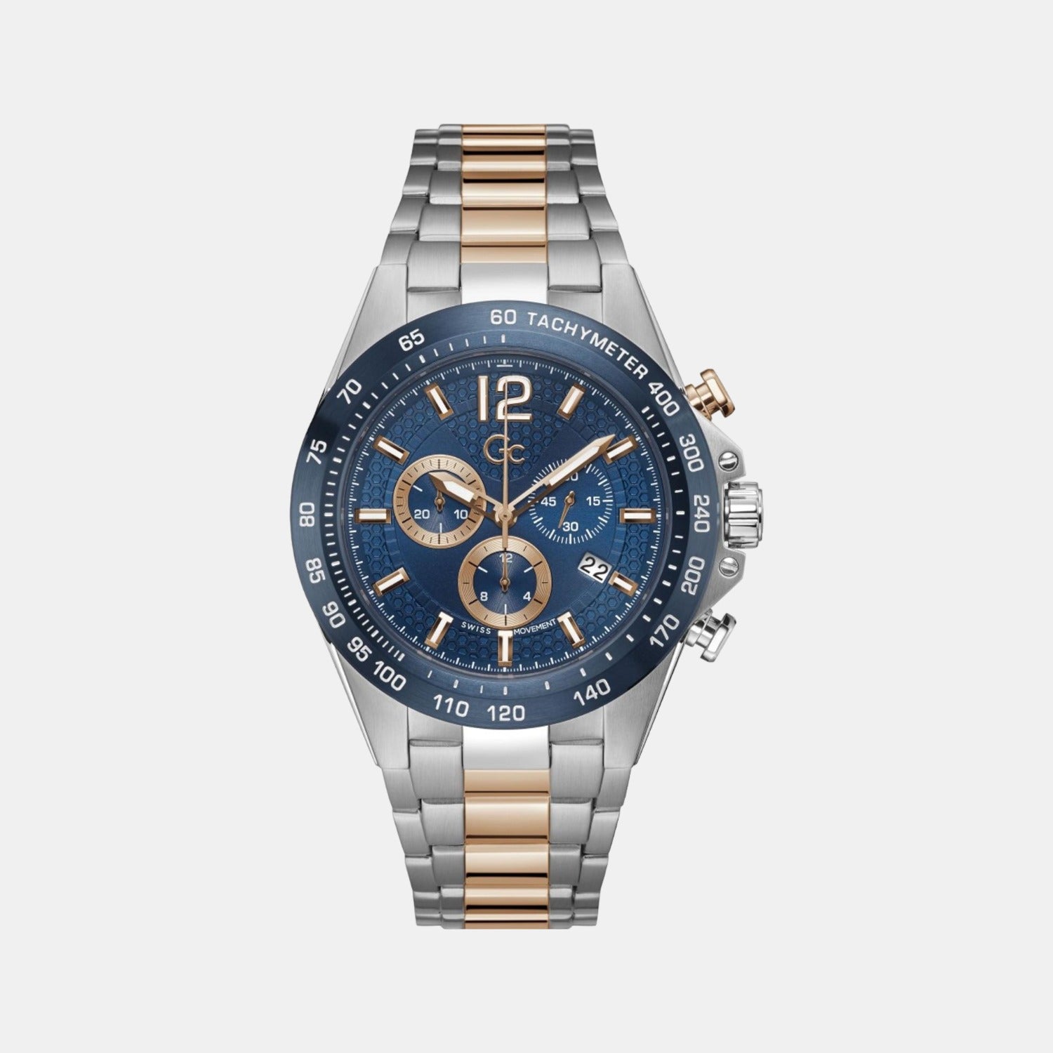 GC Round Blue Chronograph watch