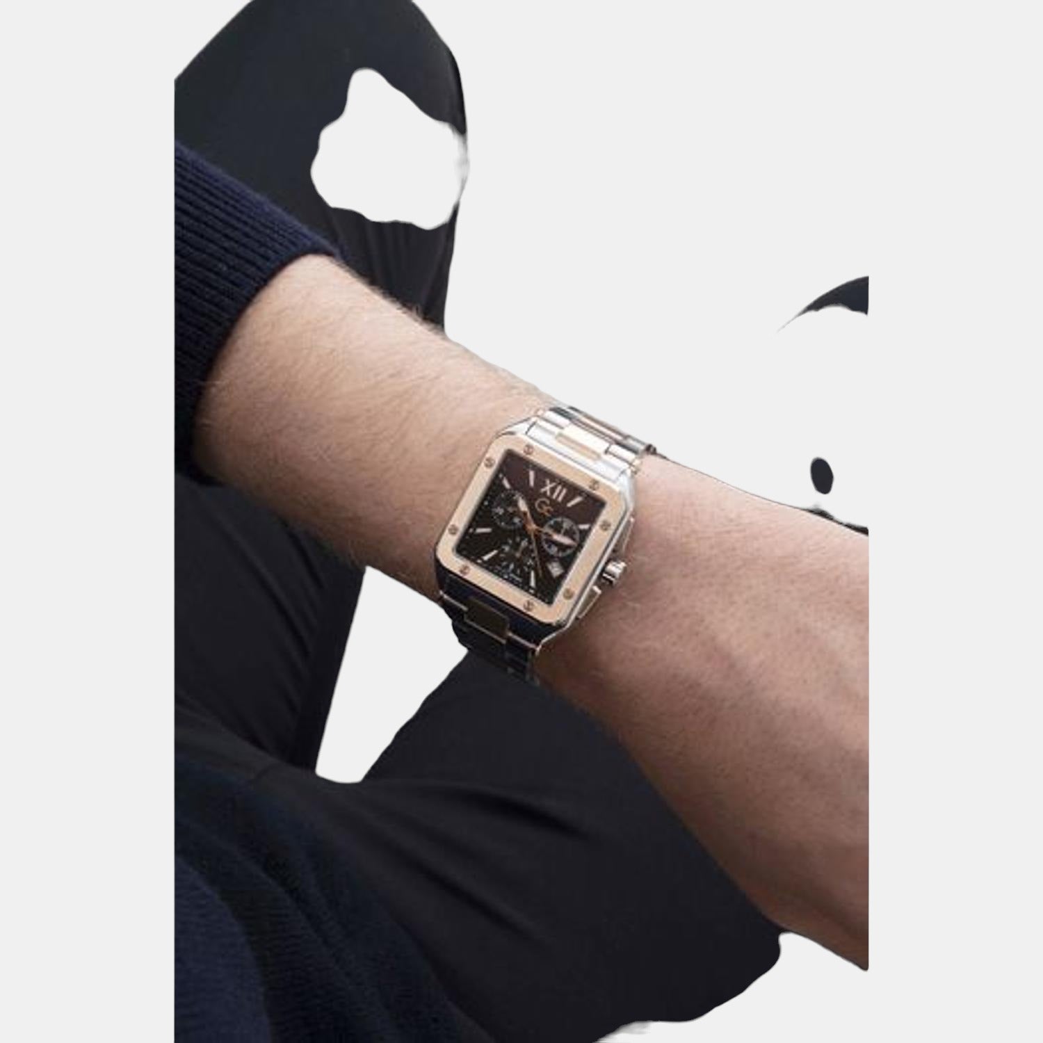 GC 36 mm Silver Quartz watch