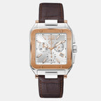 GC Square White Chronograph watch