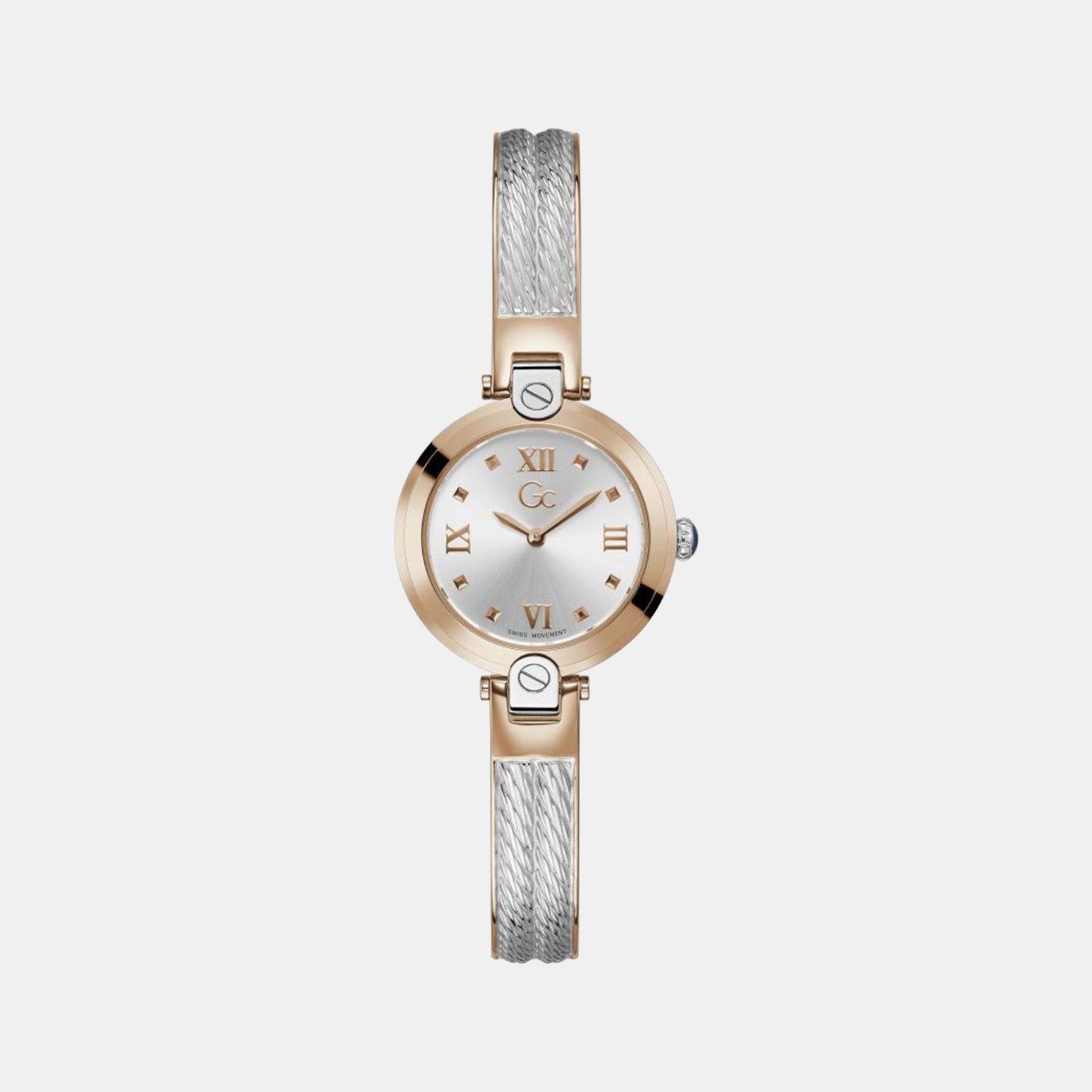 GC Round Silver Analog watch