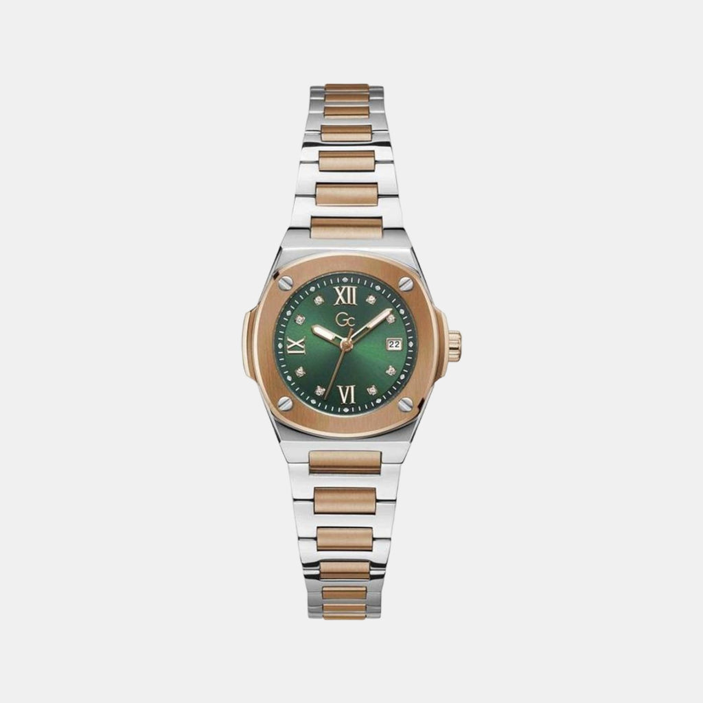 GC Round Green Analog watch