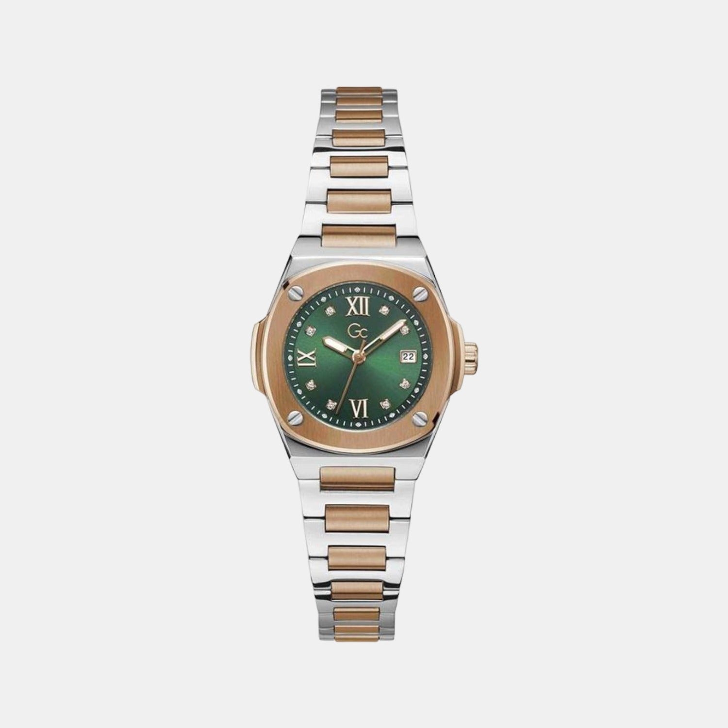 GC Round Green Analog watch