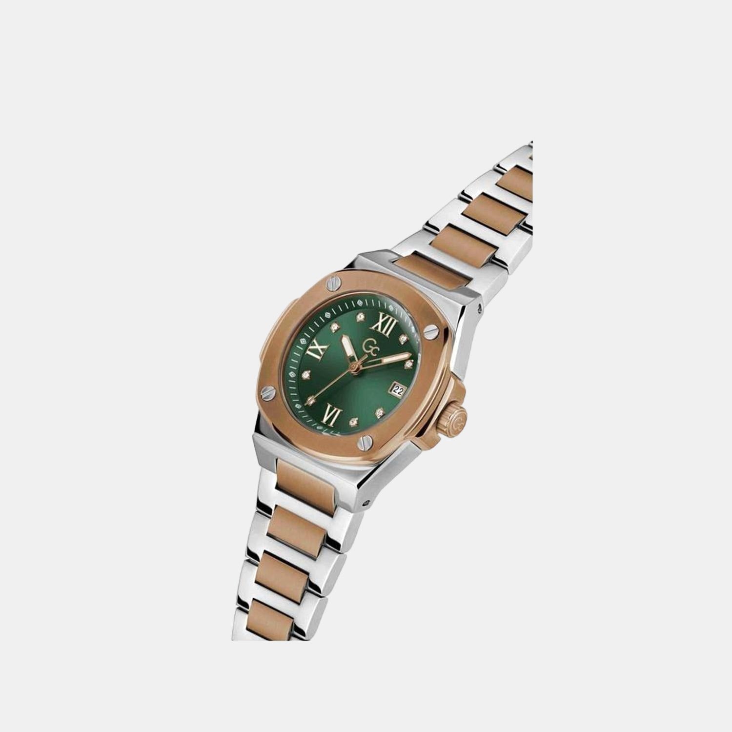GC Women Round Green watch