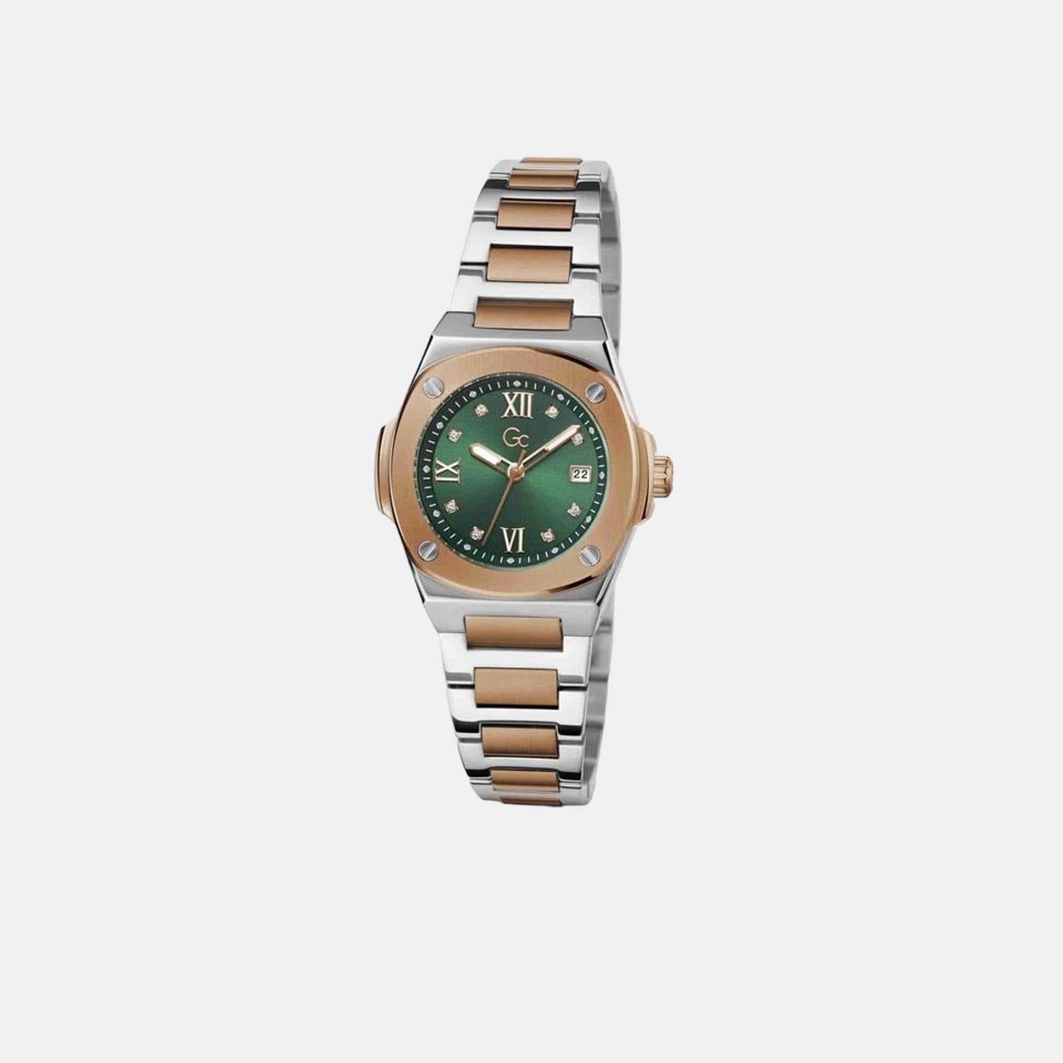 gc-stainless-steel-green-analog-female-watch-z12001l9mf