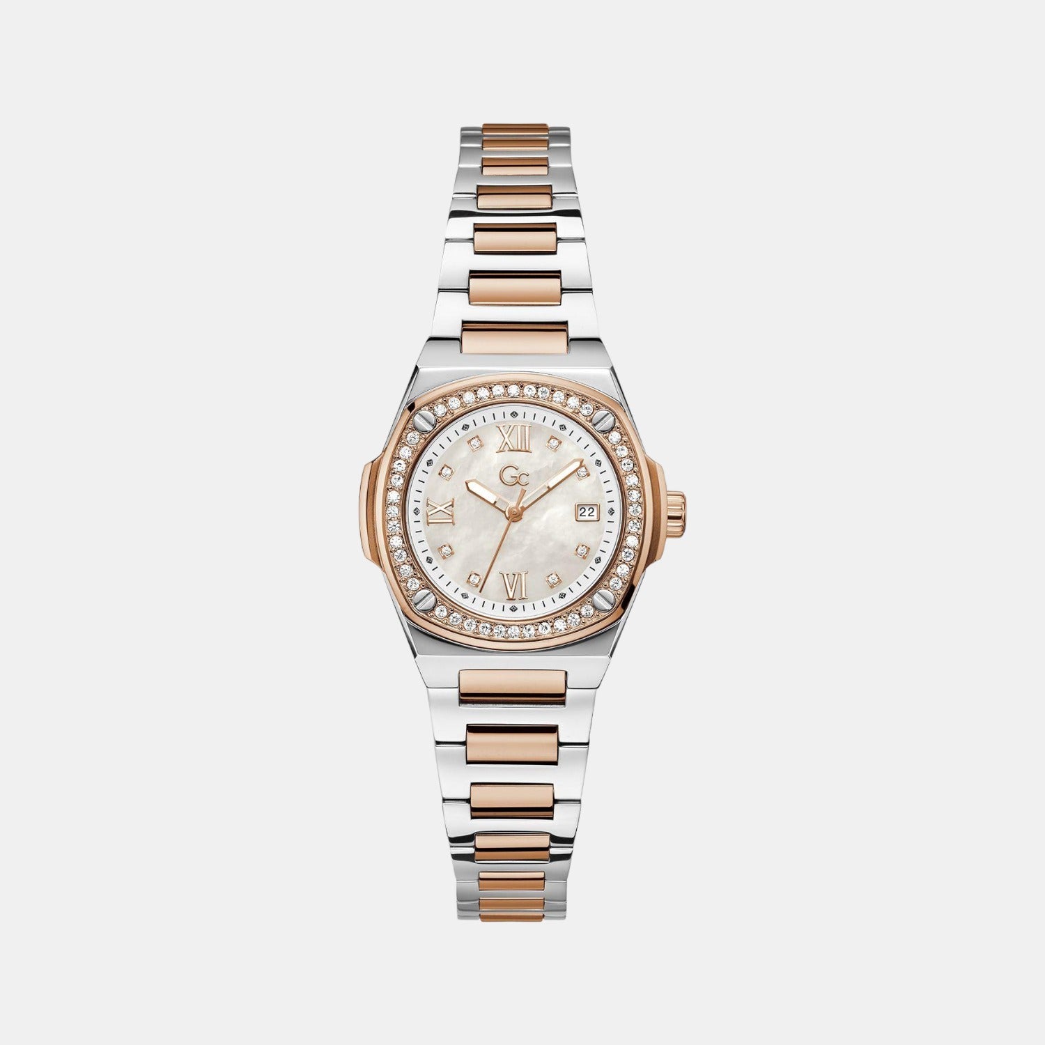 GC Round White Analog watch