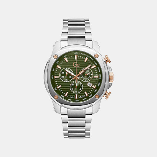 Male Green Stainless Steel Chronograph Watch Z13003G9MF