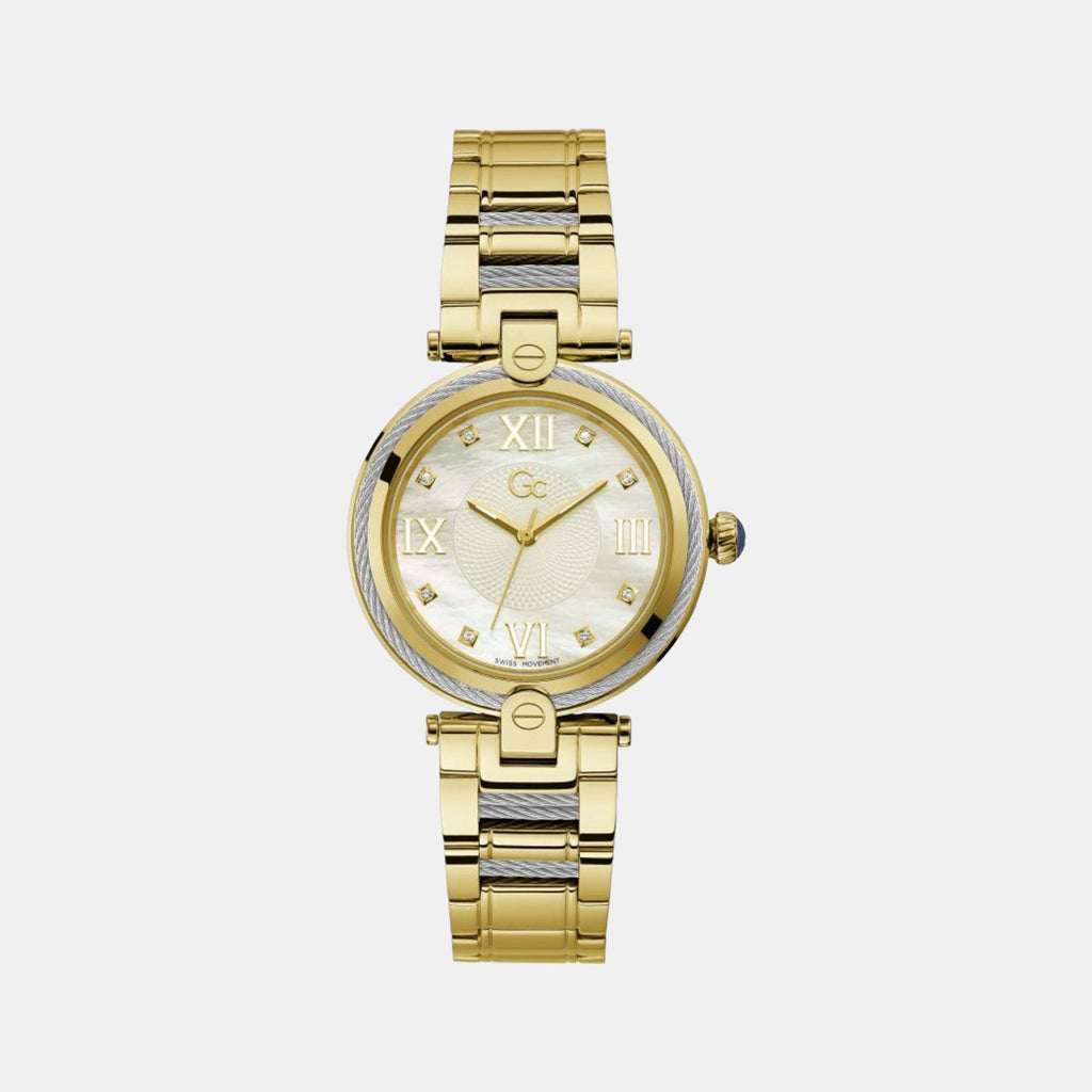 GC Round White Analog watch