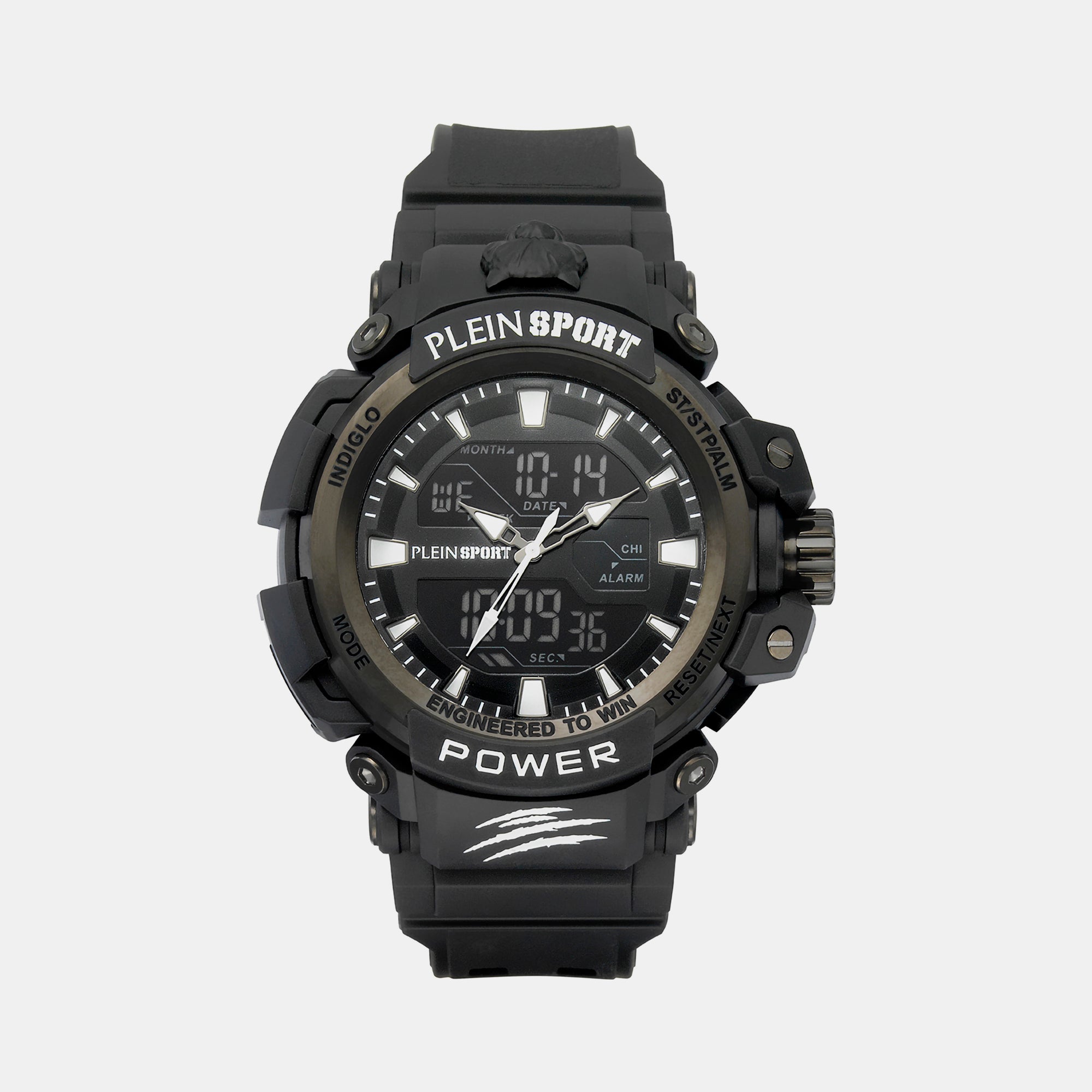 Plein Sports Round Black Analog-Digital watch