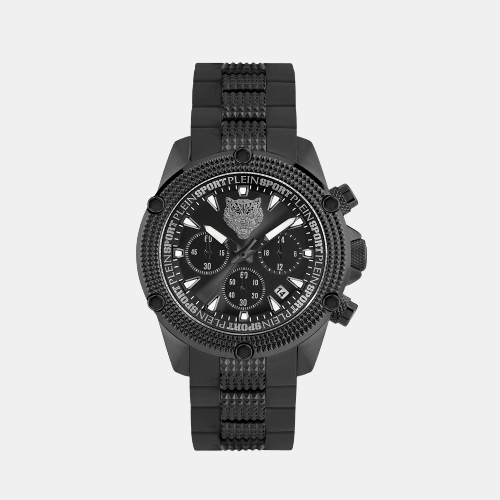 Plein Sports Round Black Chronograph watch