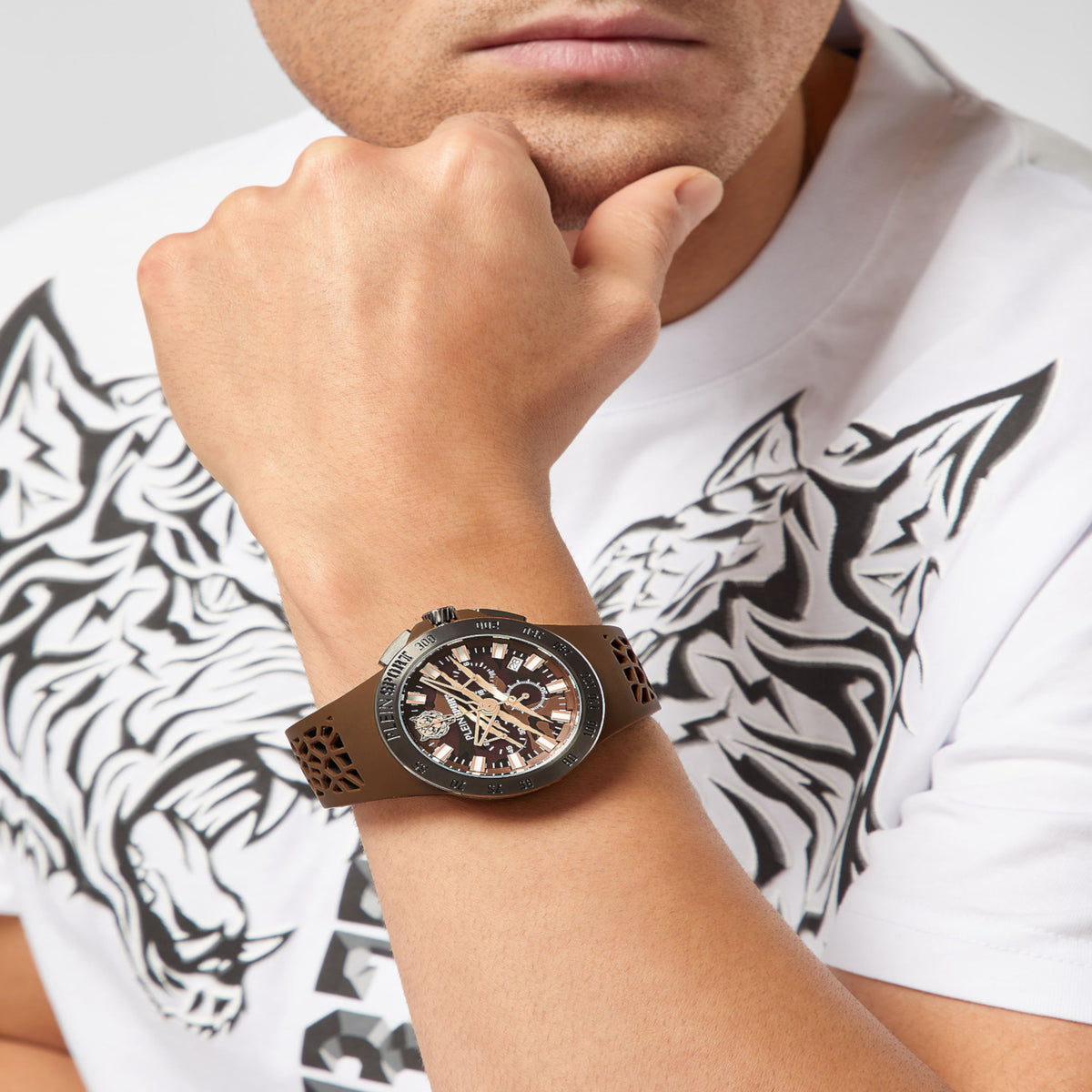 Plein Sports Stainless Steel Round watch