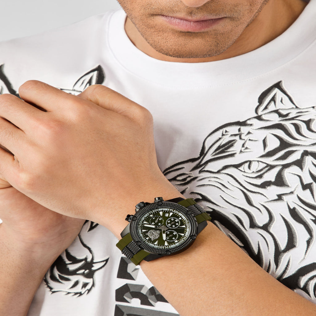 Plein Sports Stainless Steel Round watch