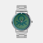 UCB Round Green Analog watch