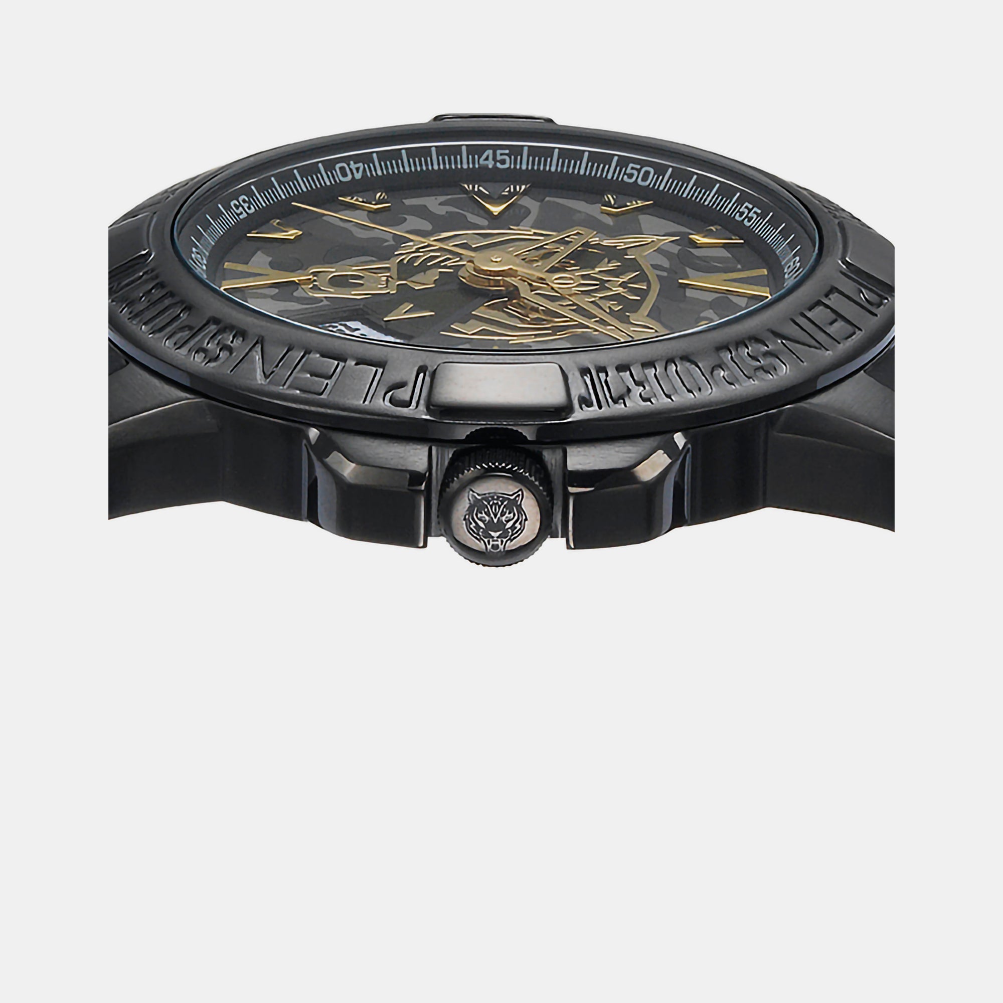 Plein Sports Men Round Black watch