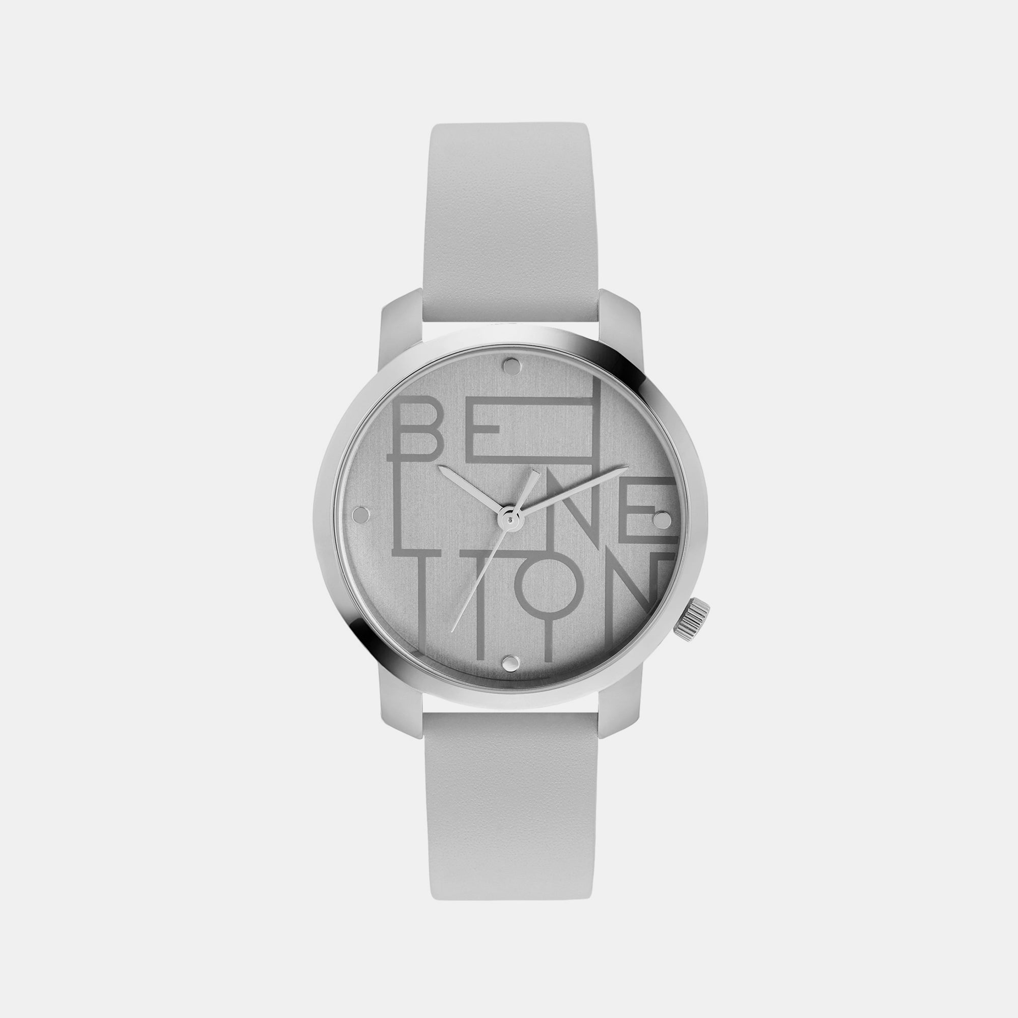 UCB Round Silver Analog watch