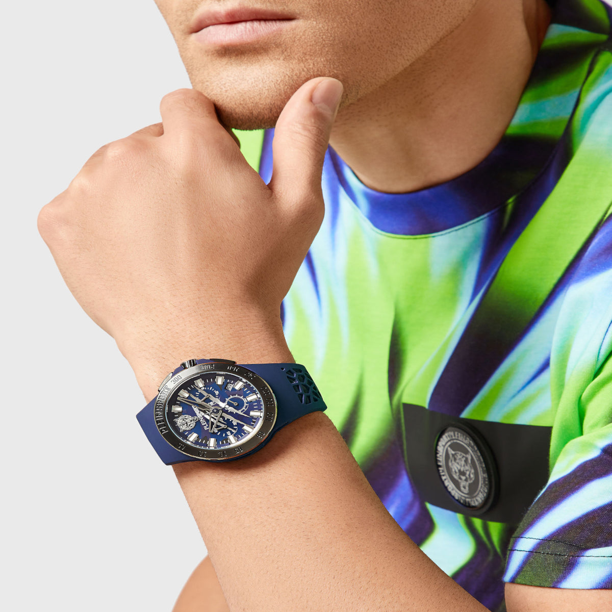 Plein Sports Stainless Steel Round watch