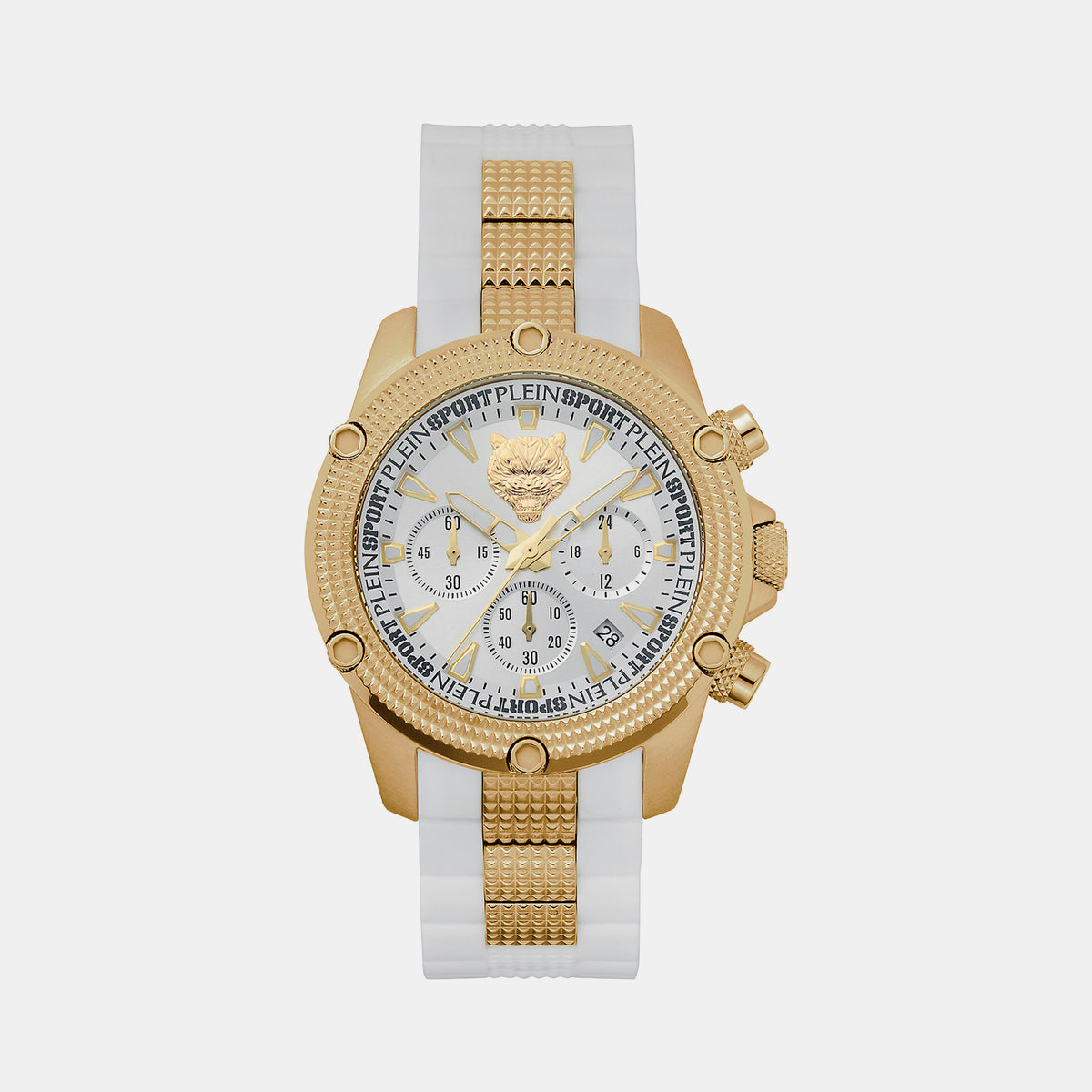 Plein Sports Round White Chronograph watch