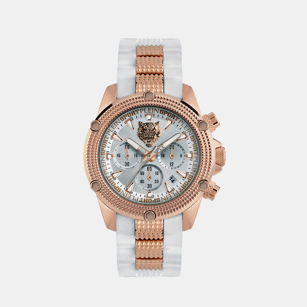 Plein Sports Round White Chronograph watch