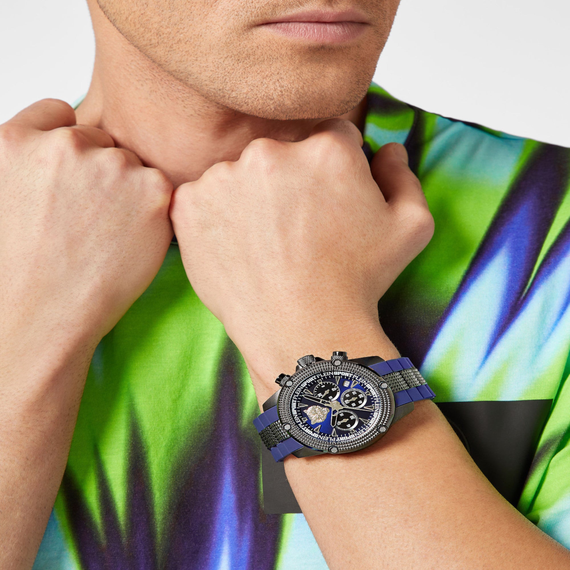 Plein Sports Stainless Steel Round watch