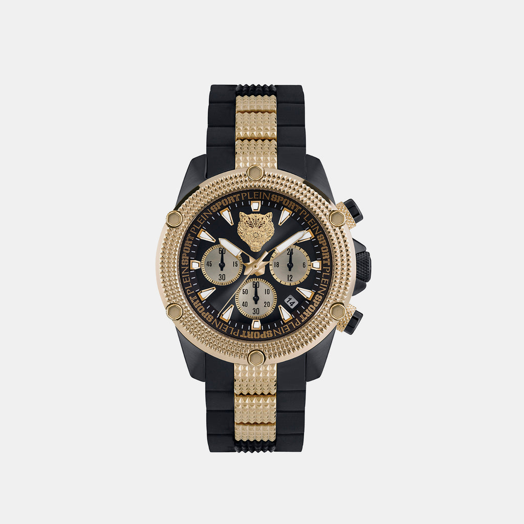 Plein Sports Round Black Chronograph watch