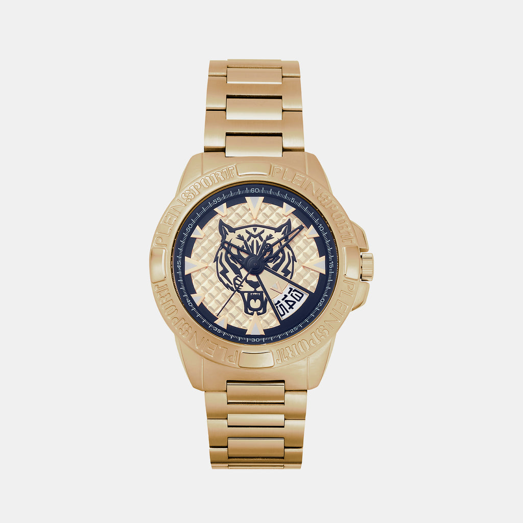 Plein Sports Round Gold Analog watch