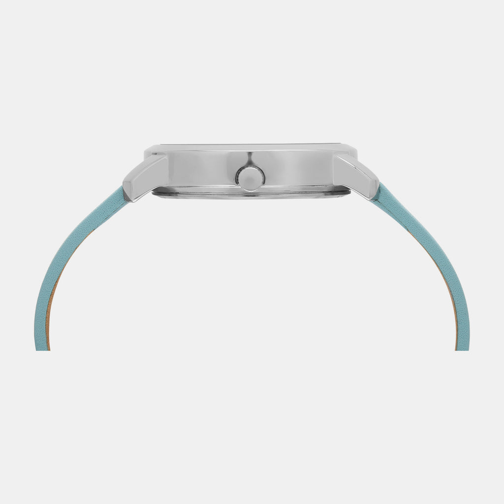 UCB Women Round Blue watch