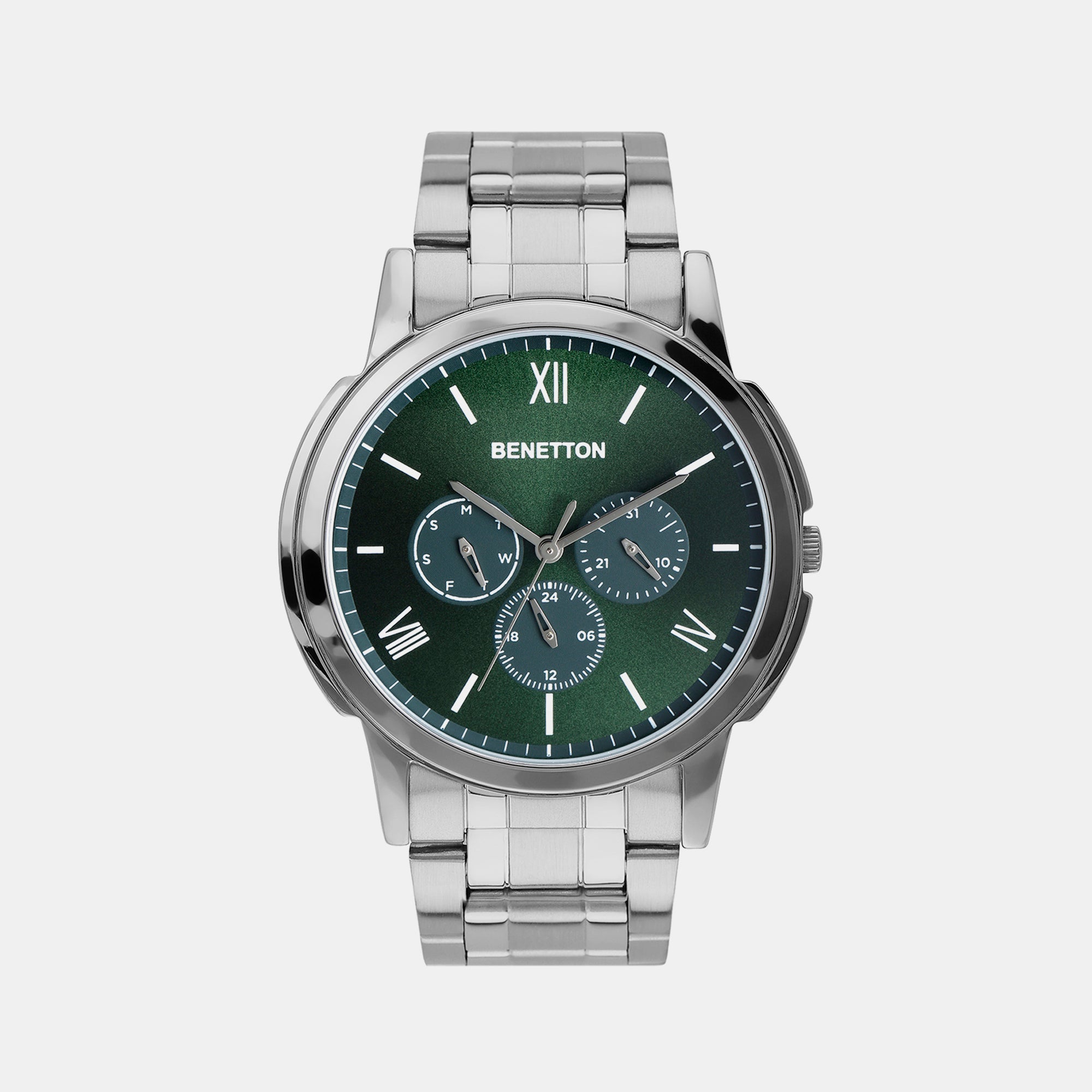 UCB Round Green Analog watch