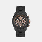 Plein Sports Round Black Chronograph watch