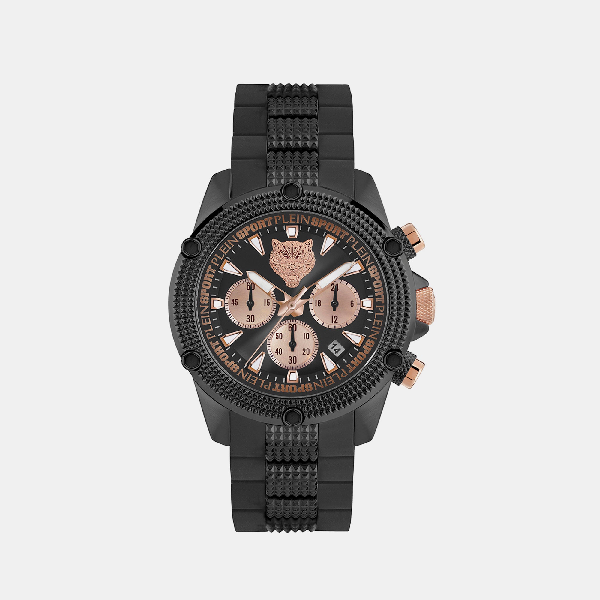 Plein Sports Round Black Chronograph watch