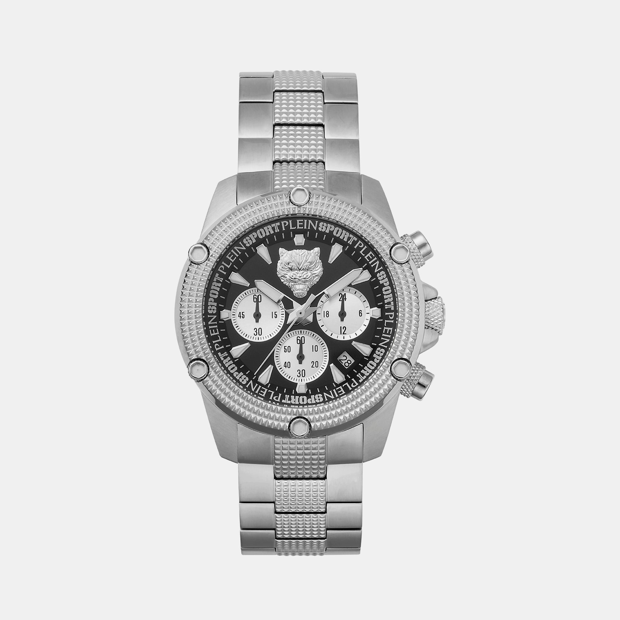 Plein Sports Round Black Chronograph watch
